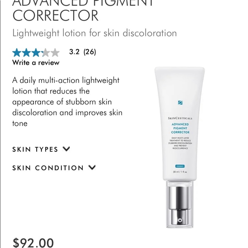 Advanced pigment corrector